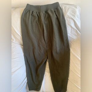 Monica Cordera Jogger Women’s Green Cotton Sweatpants Size M 26 x 26